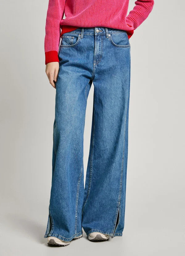 Pepe Jeans Calça wide Leg Jeans - detalhe