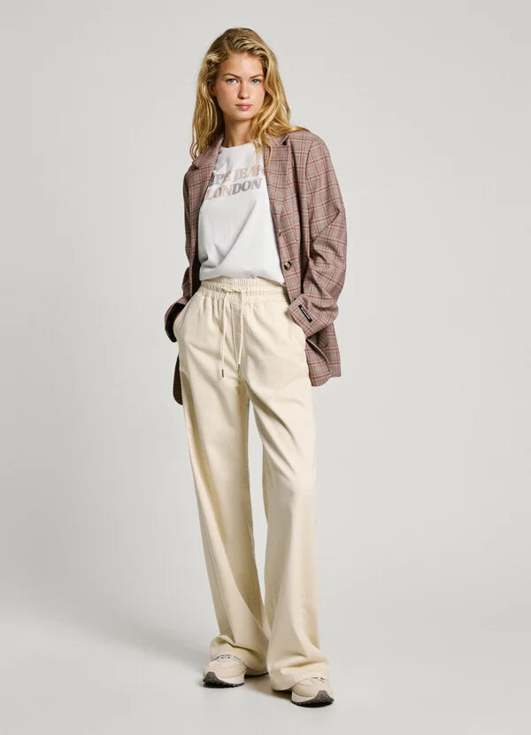 Pepe Jeans Calça Loose c/atilho cintura - vista frontal