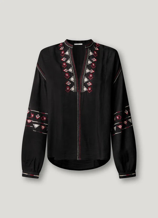 Pepe Jeans Blusa bordados etnicos