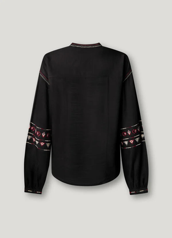 Pepe Jeans Blusa bordados étnicos Janna