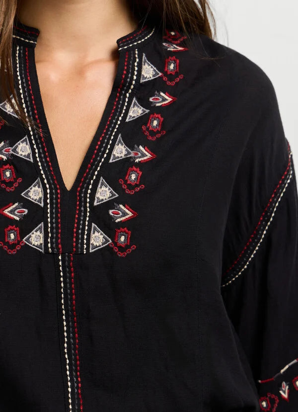 Pepe Jeans Blusa bordados etnicos