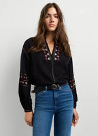 Pepe Jeans Blusa bordados étnicos Janna