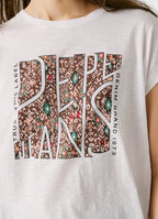 Pepe Jeans t-shirt jersey mesclado logo étnico estampado