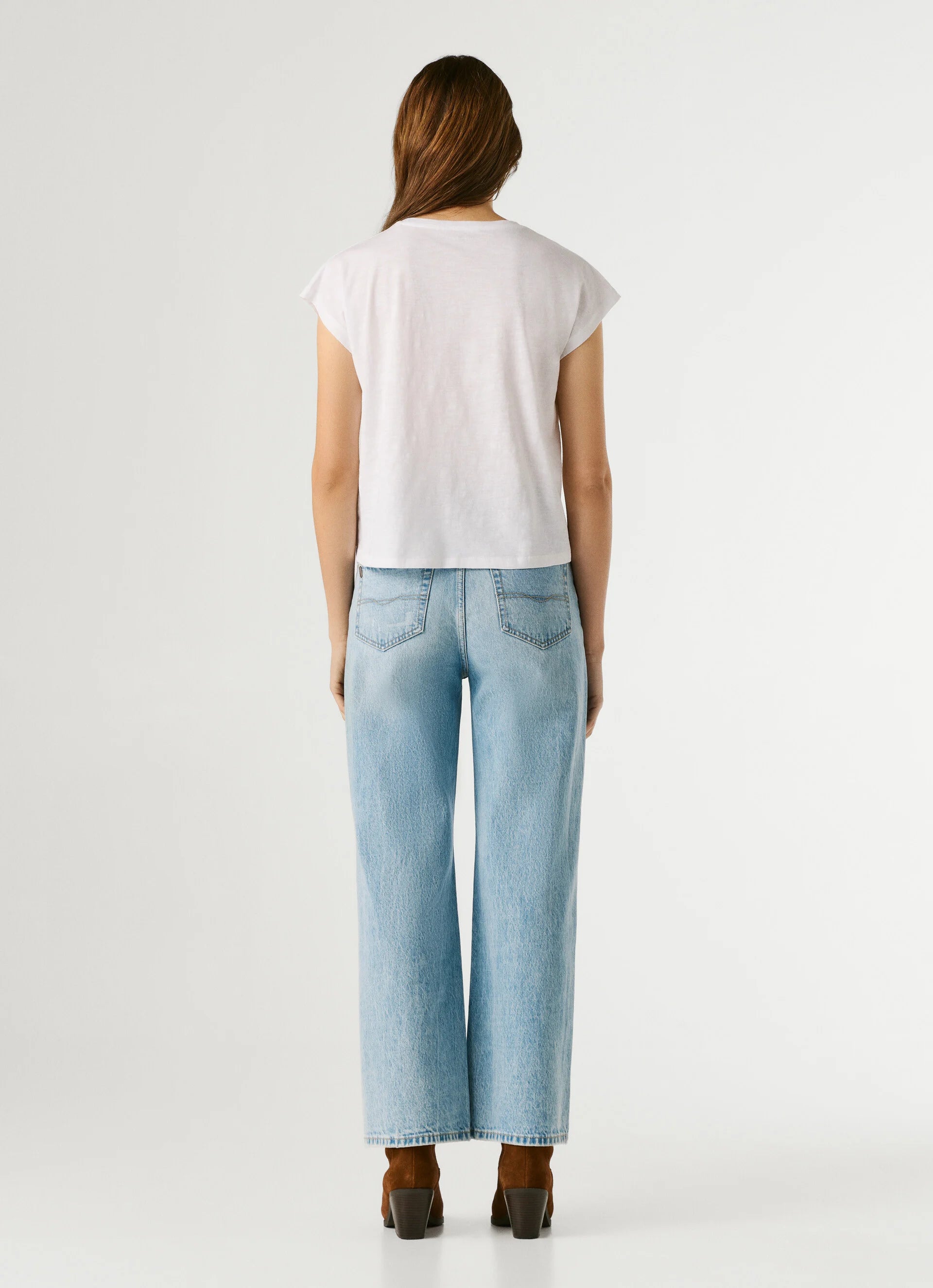 Pepe Jeans t-shirt jersey mesclado logo étnico estampado