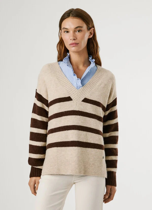 Pepe Jeans Malha Cecil stripe - detalhe