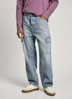 Calças Cargo Pepe Jeans cinza - vista frontal