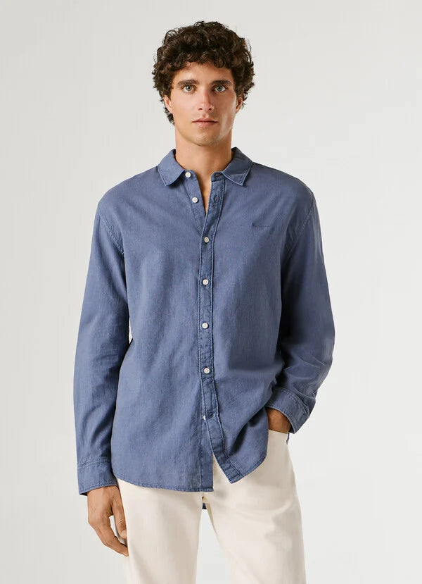 Pepe Jeans Plain Linen Shirt