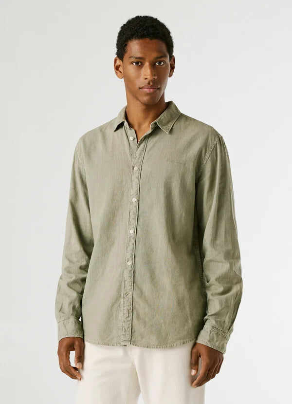 Pepe Jeans Plain Linen Shirt