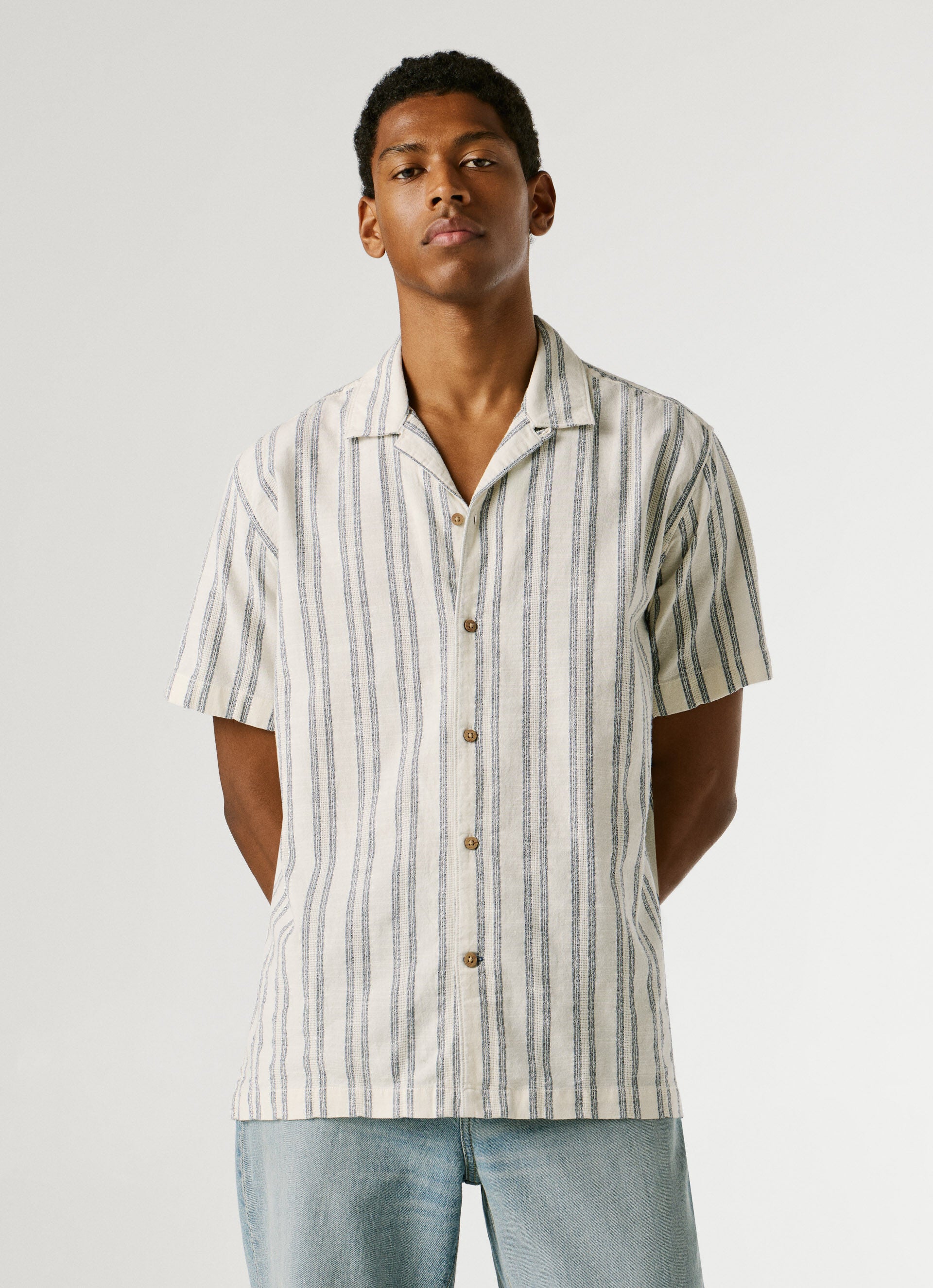 Pepe Jeans Camisa manga curta riscas