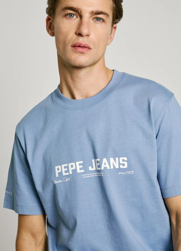 T-shirt Pepe Jeans com Logo - detalhe