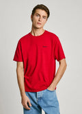 T-shirt Pepe Jeans com Logo vermelho 12 - vista frontal