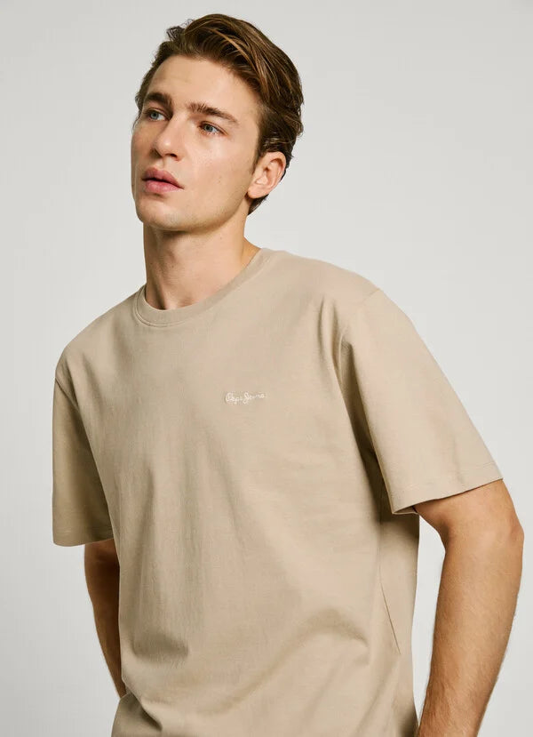 T-shirt Pepe Jeans com Logo - detalhe