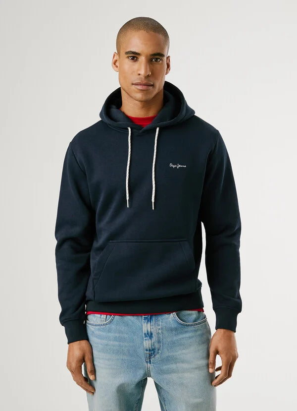 Hoodie Pepe Jeans com Capuz - Logo Bordado - detalhe