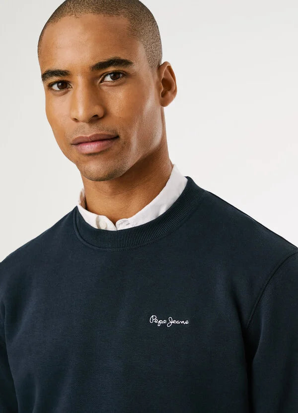 Sweatshirt Pepe Jeans Logo Bordado - Regular Fit - detalhe