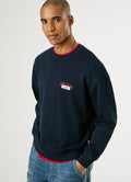Sweatshirt Pepe Jeans Logo Bordado - Regular Fit azul - vista frontal