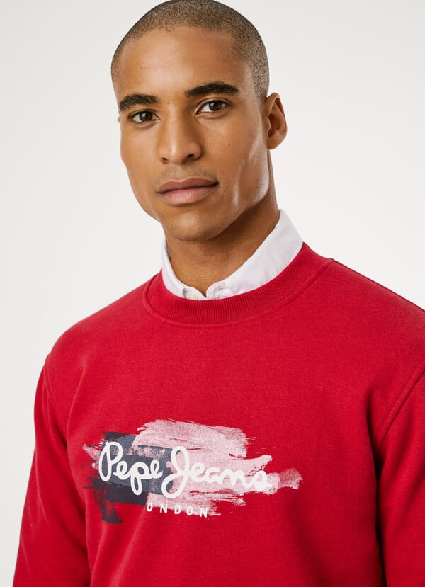 Sweatshirt Pepe Jeans Logo Estampado - Regular Fit - detalhe