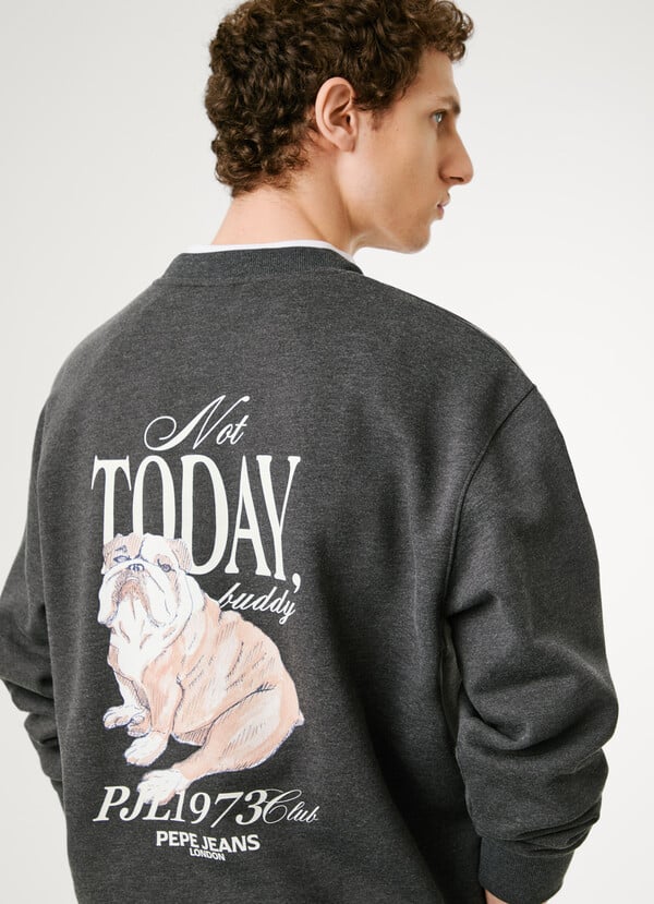 Hoodie Pepe Jeans Logo Estampado - Regular Fit - detalhe