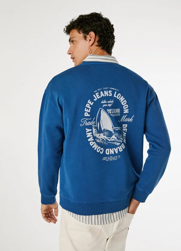 Sweatshirt Pepe Jeans Logo Estampado - Regular Fit - detalhe