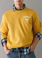 Pepe Jeans Sweatshirt cardada gola redonda estampada