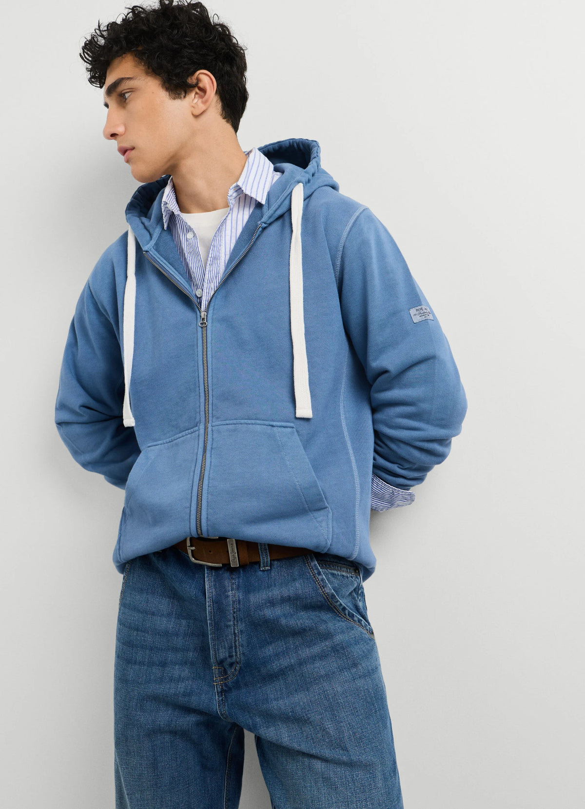 Pepe Jeans Blusão Hoodie com capuz e fecho