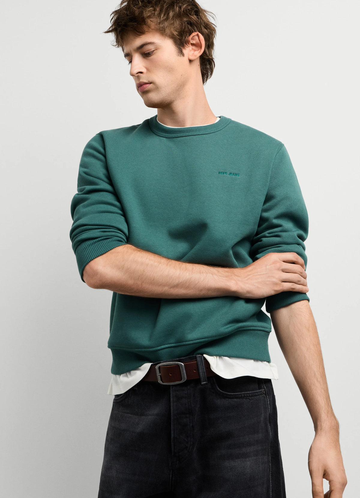 Pepe Jeans Sweatshirt cardada gola redonda