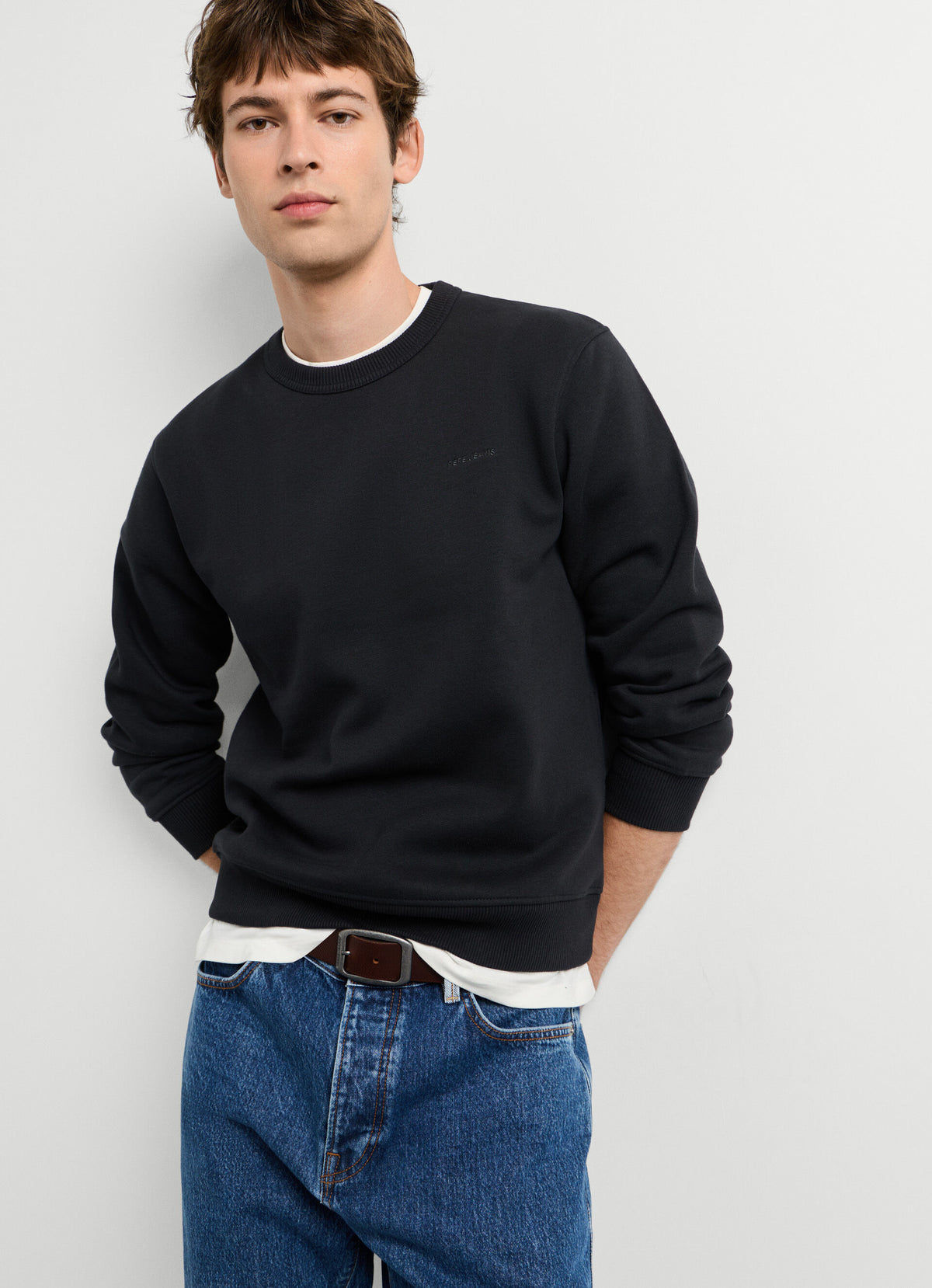 Pepe Jeans Sweatshirt cardada gola redonda