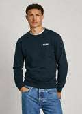 Sweatshirt Pepe Jeans Logo Estampado - Regular Fit azul - vista frontal