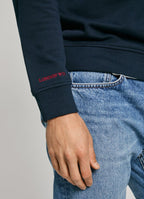 Sweatshirt Pepe Jeans Logo Bordado - Regular Fit - detalhe