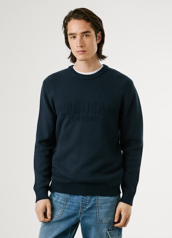 Camisola Pepe Jeans Jacquard Riscas - detalhe