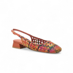 Carmela Sandália Pele Entrançado com Fivela