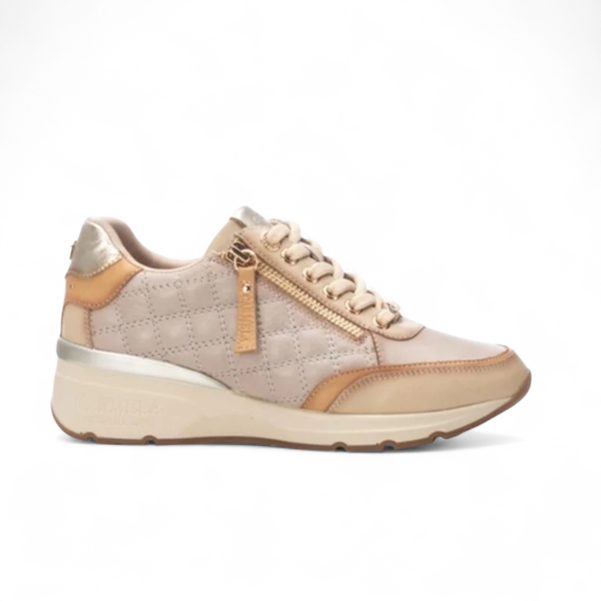 Carmela Ténis Pele com Fecho Lateral e cunha