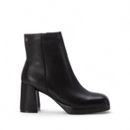 Carmela Botim Preto Pele Salto e Elástico lateral