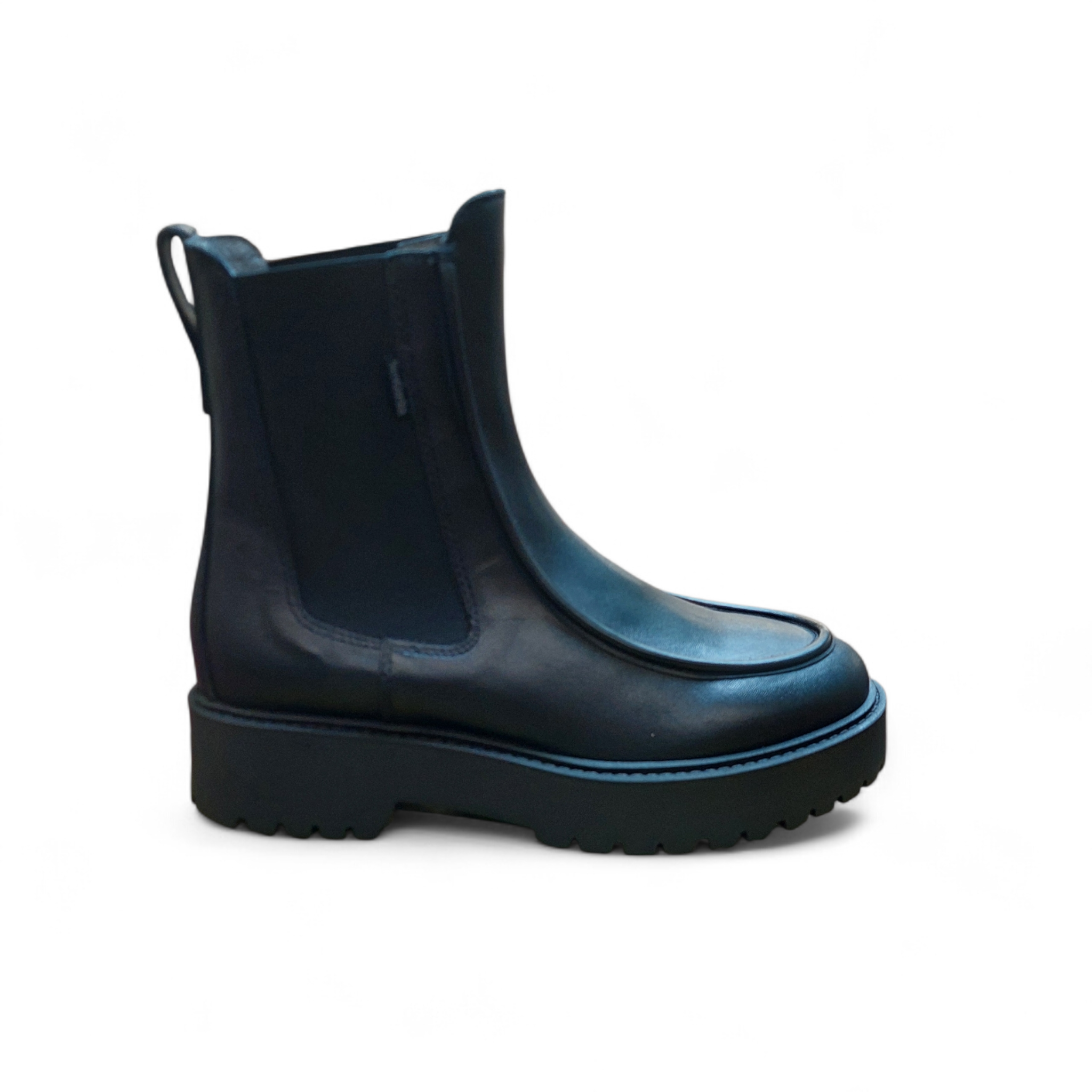Nero Giardini Botas Chelsea cano curto de couro pretas