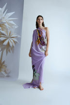 Psophia Lenço Seda Lã Floral