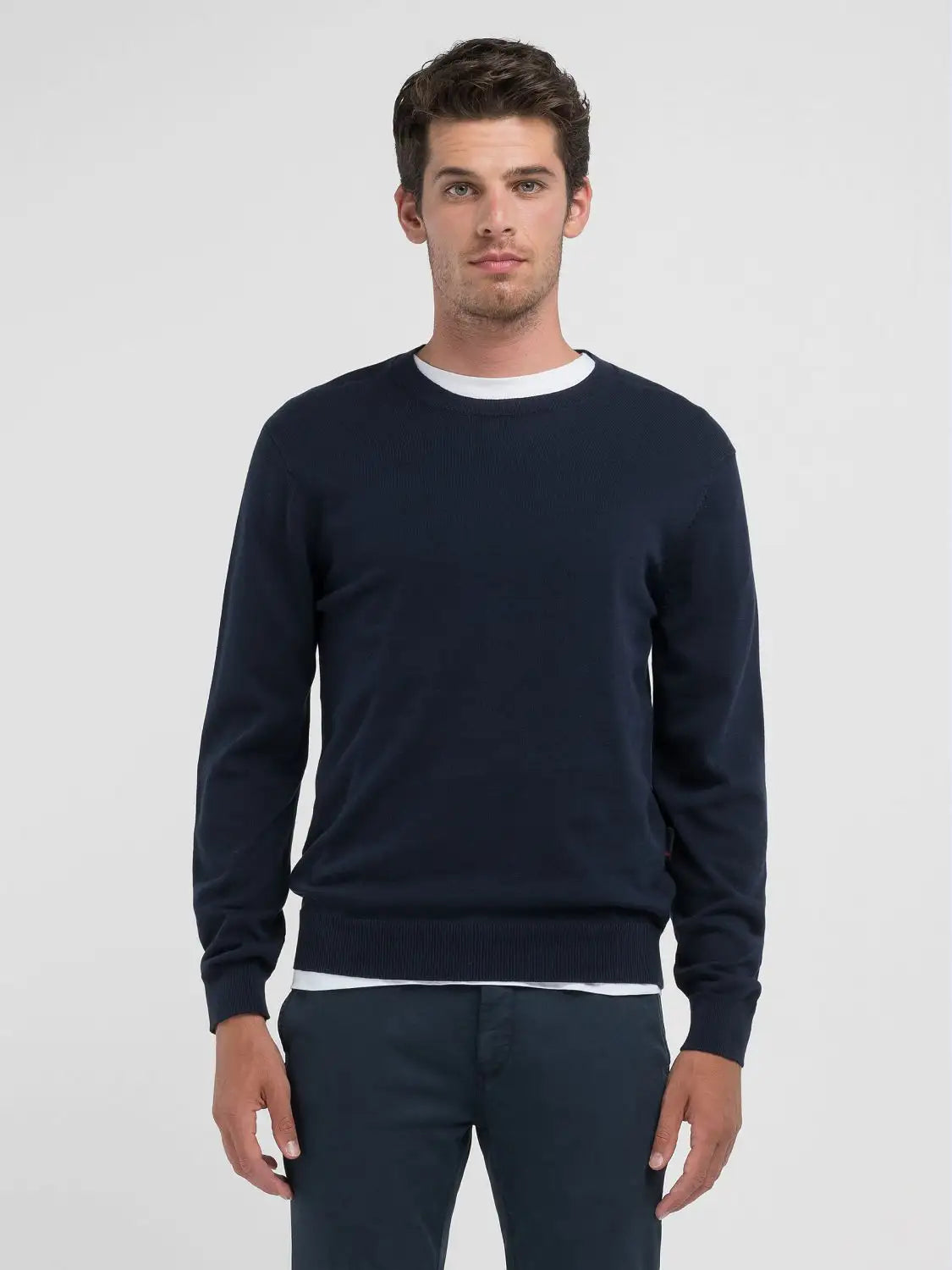 Replay Malha Homem Modelo 2 azul - vista frontal