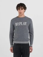 Replay Malha cinzento - vista frontal