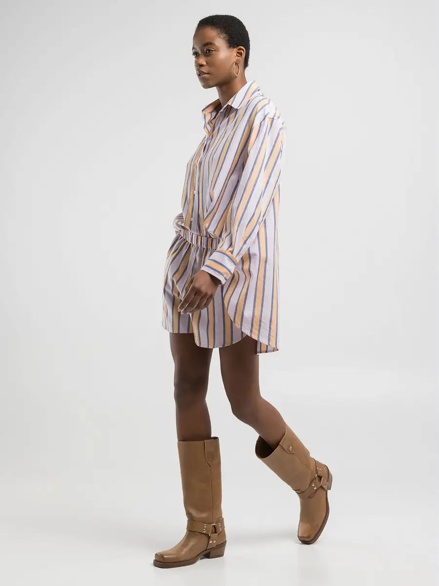 Replay Camisa riscas oversize