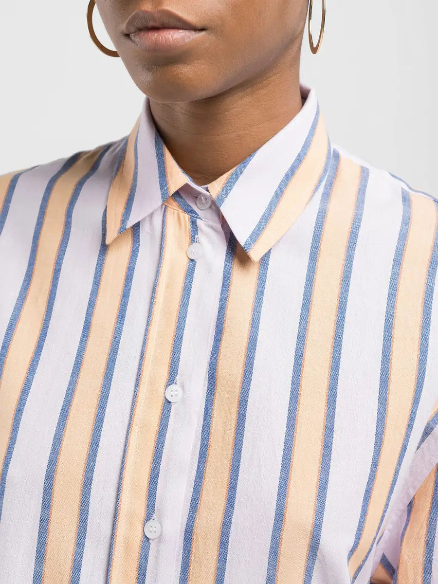 Replay Camisa riscas oversize