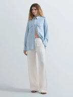 Replay Camisa Oversize Denim