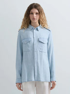 Replay Camisa Oversize Denim