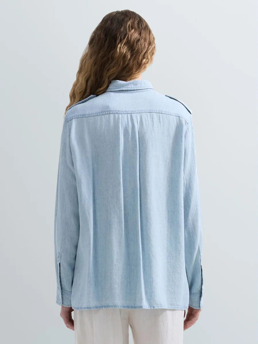 Replay Camisa Oversize Denim