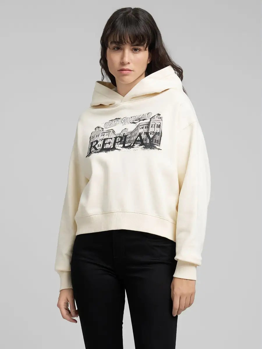 Replay Hoodie c/logo - detalhe