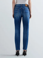 Replay calças Marty denim azul escuro boy fit stretch