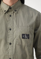 Calvin Klein Camisa com Logo Algodão Regular Fit - detalhe
