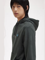 Fred Perry Hoodie Algodão Regular Fit com Bolsos Modelo 2 - detalhe
