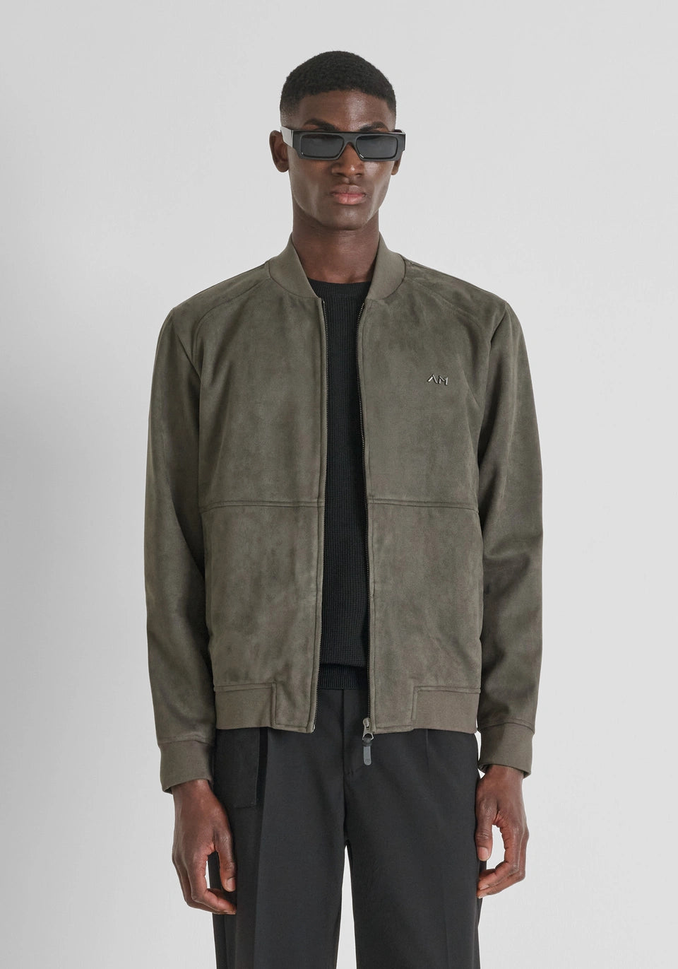 Antony Morato Blusão com Zíper com Bolsos verde 32 - vista frontal