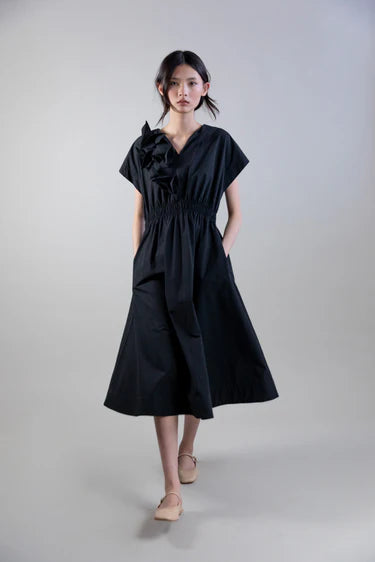 Psophia Vestido com aplicação flor