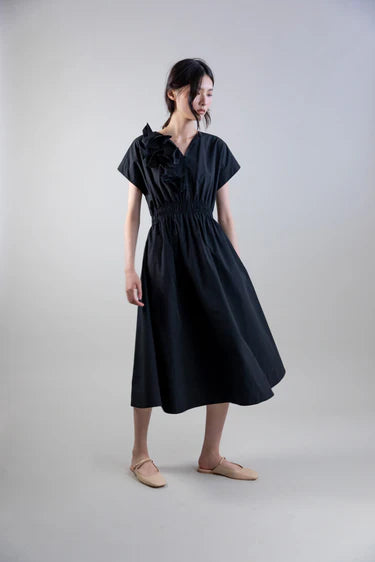 Psophia Vestido com aplicação flor