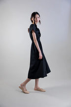 Psophia Vestido com aplicação flor