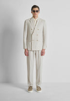 Antony Morato Calças bege em linho e viscose com cordão